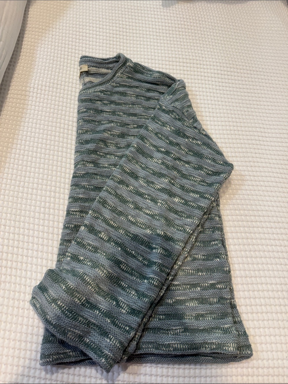 Madewell Mint Green Striped Crewneck Sweater - Picture 2 of 4